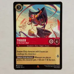 Tigger 126/204 Disney Lorcana Azurite Sea Regular Rare Card NM - Image 1