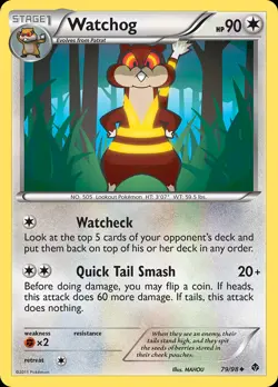 Watchog 79/98 Uncommon | Emerging Powers | Pokemon Card - Image 1