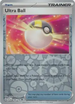 Ultra Ball 196/198 Reverse Holo | Scarlet & Violet | Pokemon Card - Image 1
