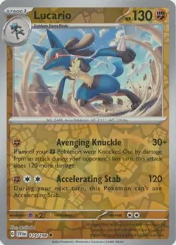Lucario 114/198 Reverse Holo | Scarlet & Violet | Pokemon Card - Image 1