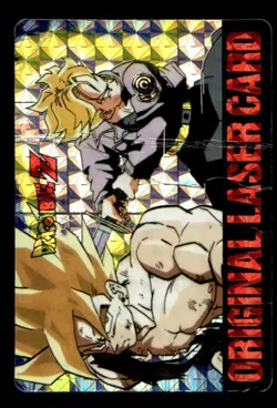 Goku & Trunks Prism Holo Original Laser Card Japanese Dragon Ball Z Card ~ HP - Image 1