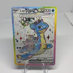 Pokemon TCG Lapras EX Full Art Ultra Rare Holo Card 158/142 Mint/Near Mint - Image 1