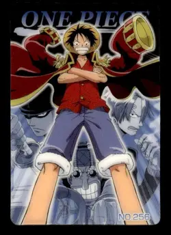Monkey D. Luffy No. 256 Bandai Japanese One Piece Card ~ HP - Image 1