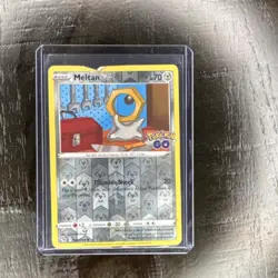 Pokemon Meltan Pokemon GO 045/078 Reverse Holo Basic 70HP Thunder Shock Card - Image 1