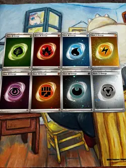 151 Cosmos Holo Energy Set 8 Card NM Full Set Collection Pokemon SV SVE 001-008 - Image 4