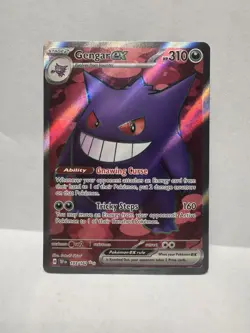 Pokemon Gengar EX TCG Full Art Ultra Rare Holo Card Temporal Forces 193/162 - Image 1