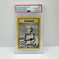 Stuart Zagnit Signed - Professor Oak - Base Set 88/102 Pokemon Card - PSA 10 - Image 1