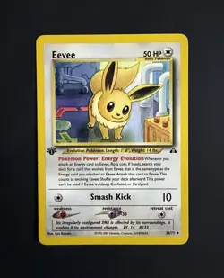 Eevee 38/75 Neo Discovery 1st Edition Pokemon Card - Image 1