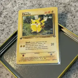 1st Edition Pikachu 60/64 | WOTC Jungle Set | LP Vintage Pokemon TCG Card - Image 3
