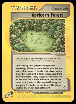 Pokemon Cards Apricorn Forest 118/147 Aquapolis WOTC Rare NM - Image 1