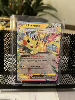 Pokemon TCG Pikachu EX Surging Sparks Ultra Rare Card 057/191 Scarlet & Violet - Image 1