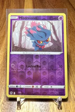 Misdreavus 063/195 Reverse Holo Silver Tempest Pokemon Card NM - Image 1