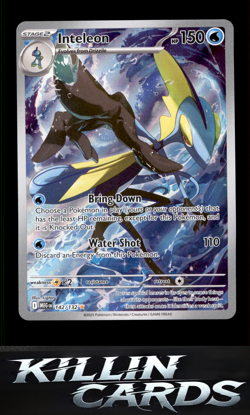 Inteleon - 142/132 142/132 Pokemon Illustration Rare ME01: Mega Evolution Card N - Image 1