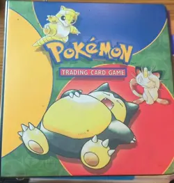 Childhood Pokemon TCG Binder with 200+ cards including early gen - Image 1