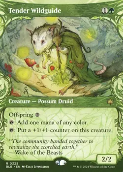 Tender Wildguide (Showcase) R Bloomburrow 325 NM - Image 1