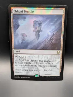 MTG - Eldrazi Temple - RIPPLE FOIL - Land (C) - M3C 339 - Rare - NM - Image 1