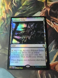 Polluted Delta (Foil) Magic The Gathering MTG Khans of Tarkir - Image 1