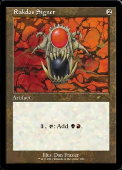 [1x] Rakdos Signet - Foil Etched Near Mint, English Secret Lair MTG Magic - Image 1