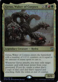 Gyrus, Waker of Corpses - Foil - Commander 2018 - 41 LP - Image 2