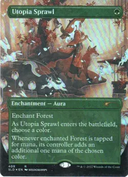 MTG: Secret Lair Drop Series: Foil Borderless Utopia Sprawl: LP Condition - Image 1