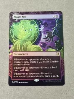MTG Waste Not Wilds of Eldraine: Enchanting Tales Foil NM - Image 1
