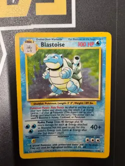 Pokemon Base Set Unlimited Blastoise 2/102 Ultra Rare Holo Card - Image 1