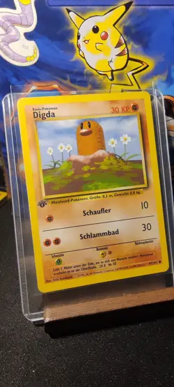 (NM) Digda 47/102 | 1 Edition Base Set Pokemon Karte Deutsch 🇩🇪 Vintage - Image 1