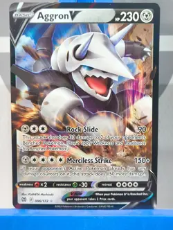 Aggron V - Sword & Shield: Brilliant Stars - 096/172 - Ultra Rare - Pokemon TCG - Image 3