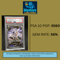 2022 POKEMON SWORD & SHIELD BRILLIANT STARS #166 FULL ART/ARCEUS V PSA 10 - Image 3