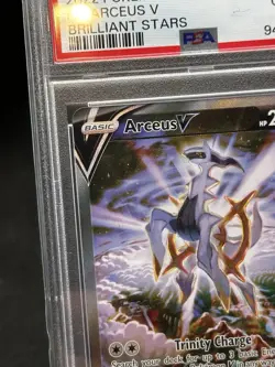 2022 POKEMON SWORD & SHIELD BRILLIANT STARS #166 FULL ART/ARCEUS V PSA 10 - Image 5