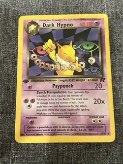 Pokemon Team Rocket Dark Hypno 1st Edition 26/82 - Image 1