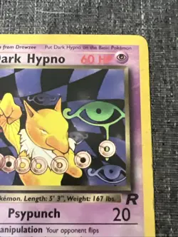 Pokemon Team Rocket Dark Hypno 1st Edition 26/82 - Image 3