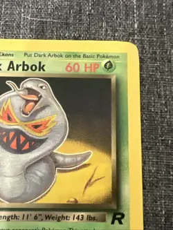 Pokemon Team Rocket Dark Arbok 1st Edition 19/82 - Image 3