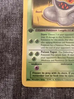 Pokemon Team Rocket Dark Arbok 1st Edition 19/82 - Image 4