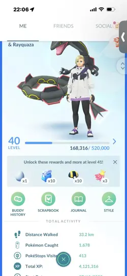 Pokemon Go (Stage 40) Shiny Rayquaza X3 ( 9Legendarys ) - Image 1