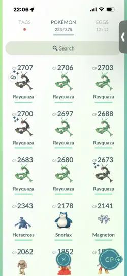 Pokemon Go (Stage 40) Shiny Rayquaza X3 ( 9Legendarys ) - Image 3