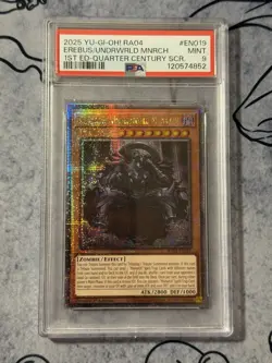 Yu-Gi-Oh! Quarter Century Stampede RA04-EN019 Erebus Underworld Monarch PSA 9 - Image 1