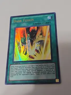 Yugioh Dark Fusion LCGX-EN099 1st Edition LP - Image 1