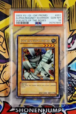 Yu-Gi-Oh! ALPHA THE MAGNET WARRIOR DOR-001 Duelists Of Roses PSA 10 Secret GEM - Image 1