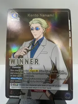Kento Nanami Winner Union Arena Card Champion Promo English JJK-1-053 Jujutsu A - Image 1