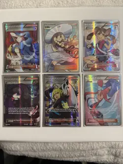 Pokemon Trainer Card Lot: Hex Maniac, Karen, Skyla, Shauna, Lillie, Delinquent! - Image 1