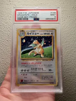 Pokemon Dragonite #149 Holo Game Boy Promo 1998 P.M Japanese PSA 9 Mint Card ORB - Image 1