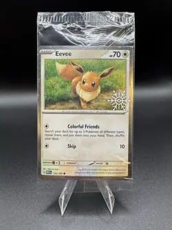 Pokemon TCG Holiday Calendar 2025: Eevee 133/165 Snowflake Stamped Holo - Sealed - Image 1
