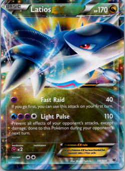 Pokemon TCG Latios EX 58/108 XY Roaring Skies LP - Image 1
