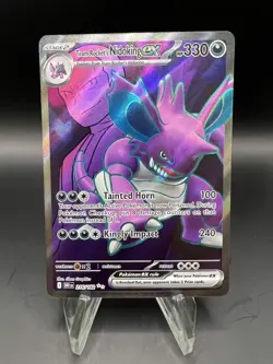 Pokemon TCG Team Rockets Nidoking EX 216/182 Destined Rivals Ultra Rare - Image 1