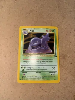 Pokemon Muk TCG Fossil Card 13/62 Holo Unlimited Rare LP Condition - Image 1