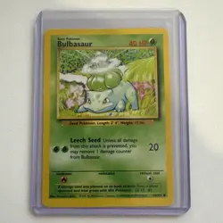 Bulbasaur Pokemon Card - Vintage - Base Set 44/102 LP/MP - Image 1