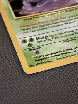Pokemon Muk TCG Fossil Card 13/62 Holo Unlimited Rare - Image 4