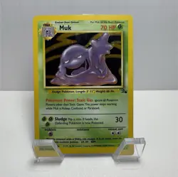 Pokemon Muk Fossil 13/62 Rare 70HP 1999 Wizards Vintage Card English - Image 1