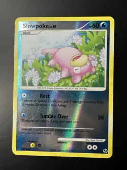 2008 Pokemon Diamond & Pearl Great Encounters Slowpoke Reverse Holo #82/106 - Image 1